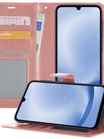 BTH BTH Samsung Galaxy A25 Hoesje Bookcase - Rose Goud
