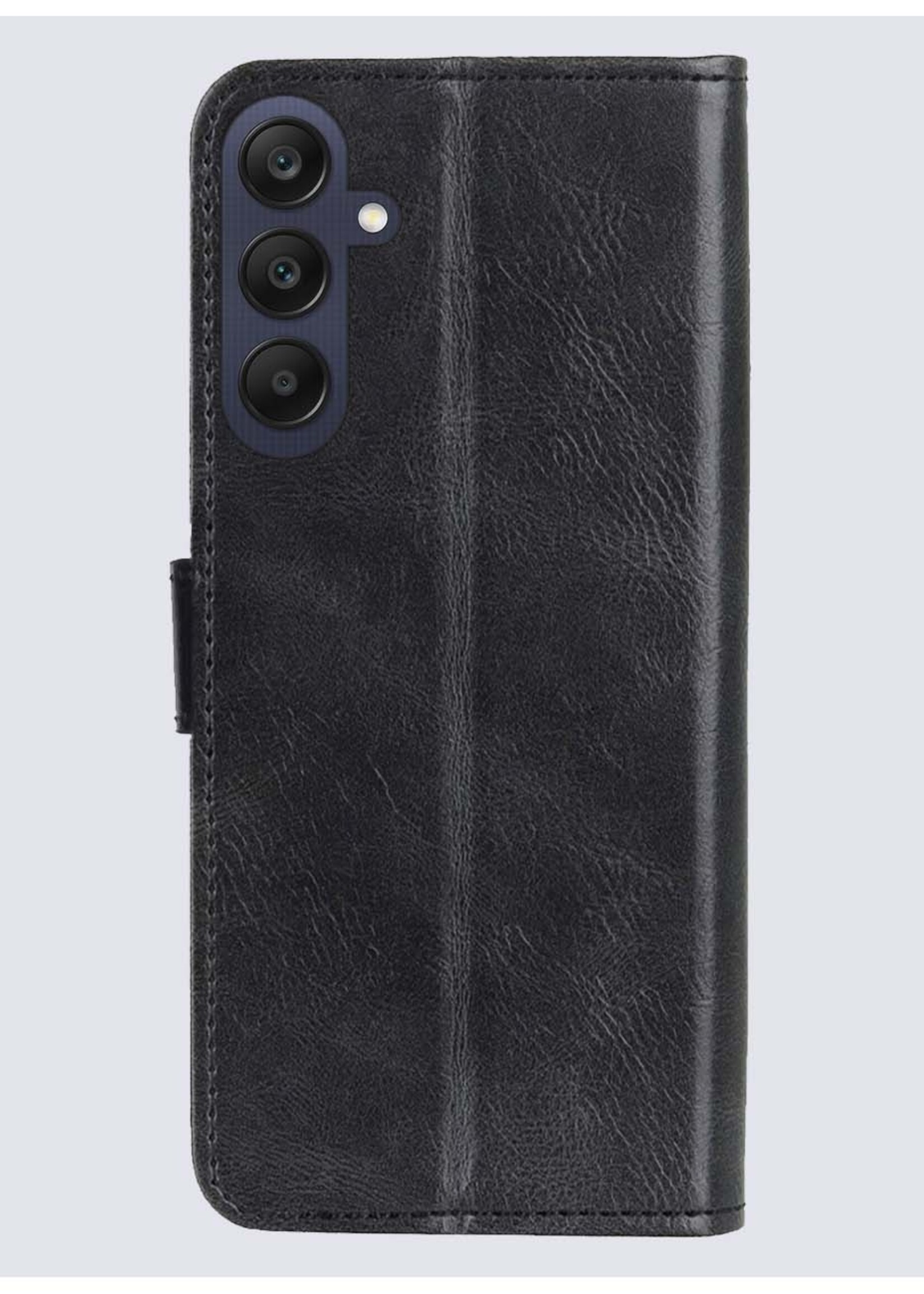 BTH Hoesje Geschikt voor Samsung A25 Hoesje Book Case Hoes Portemonnee Cover Walletcase - Hoes Geschikt voor Samsung Galaxy A25 Hoes Bookcase Hoesje - Zwart