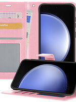 BTH BTH Samsung Galaxy S23 FE Hoesje Bookcase - Lichtroze