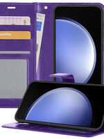 BTH BTH Samsung Galaxy S23 FE Hoesje Bookcase - Paars