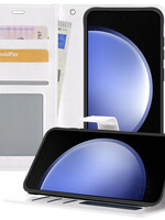 BTH BTH Samsung Galaxy S23 FE Hoesje Bookcase - Wit