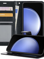BTH BTH Samsung Galaxy S23 FE Hoesje Bookcase - Zwart
