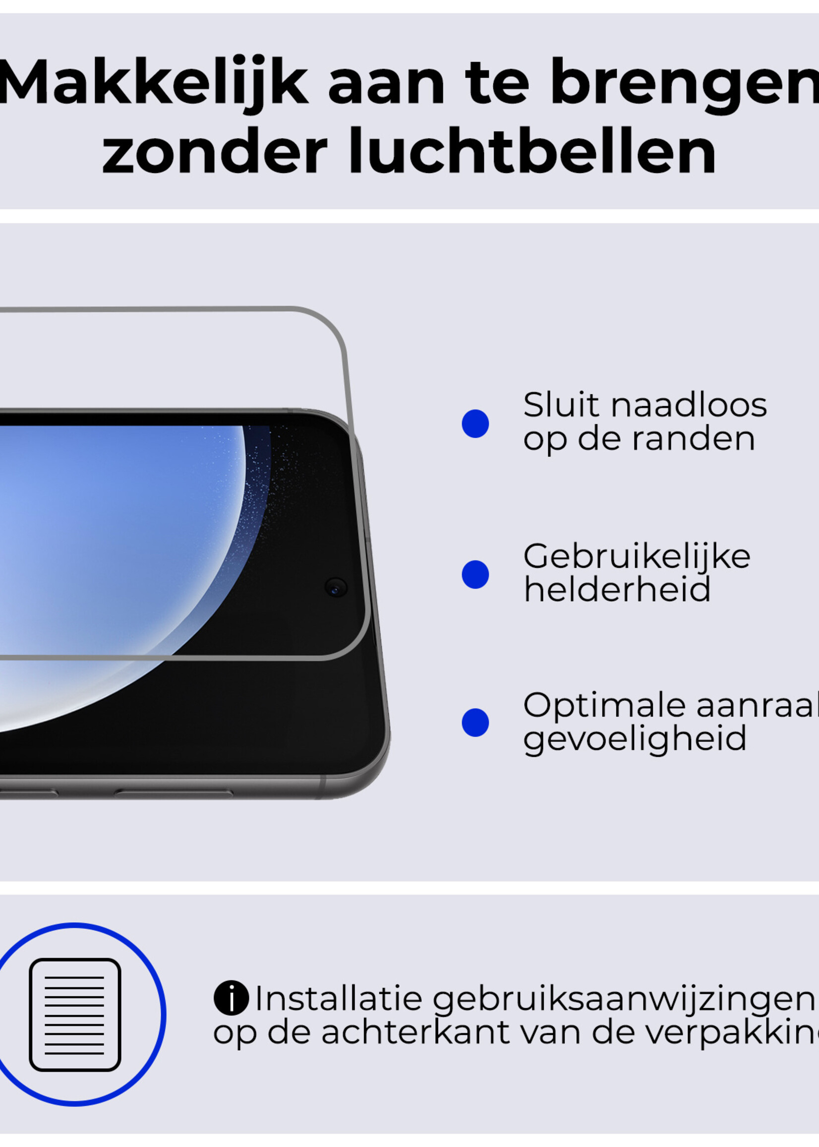 BTH Hoesje Geschikt voor Samsung S23 FE Hoesje Book Case Hoes Portemonnee Cover Walletcase Met Screenprotector - Hoes Geschikt voor Samsung Galaxy S23 FE Hoes Bookcase Hoesje - Bruin