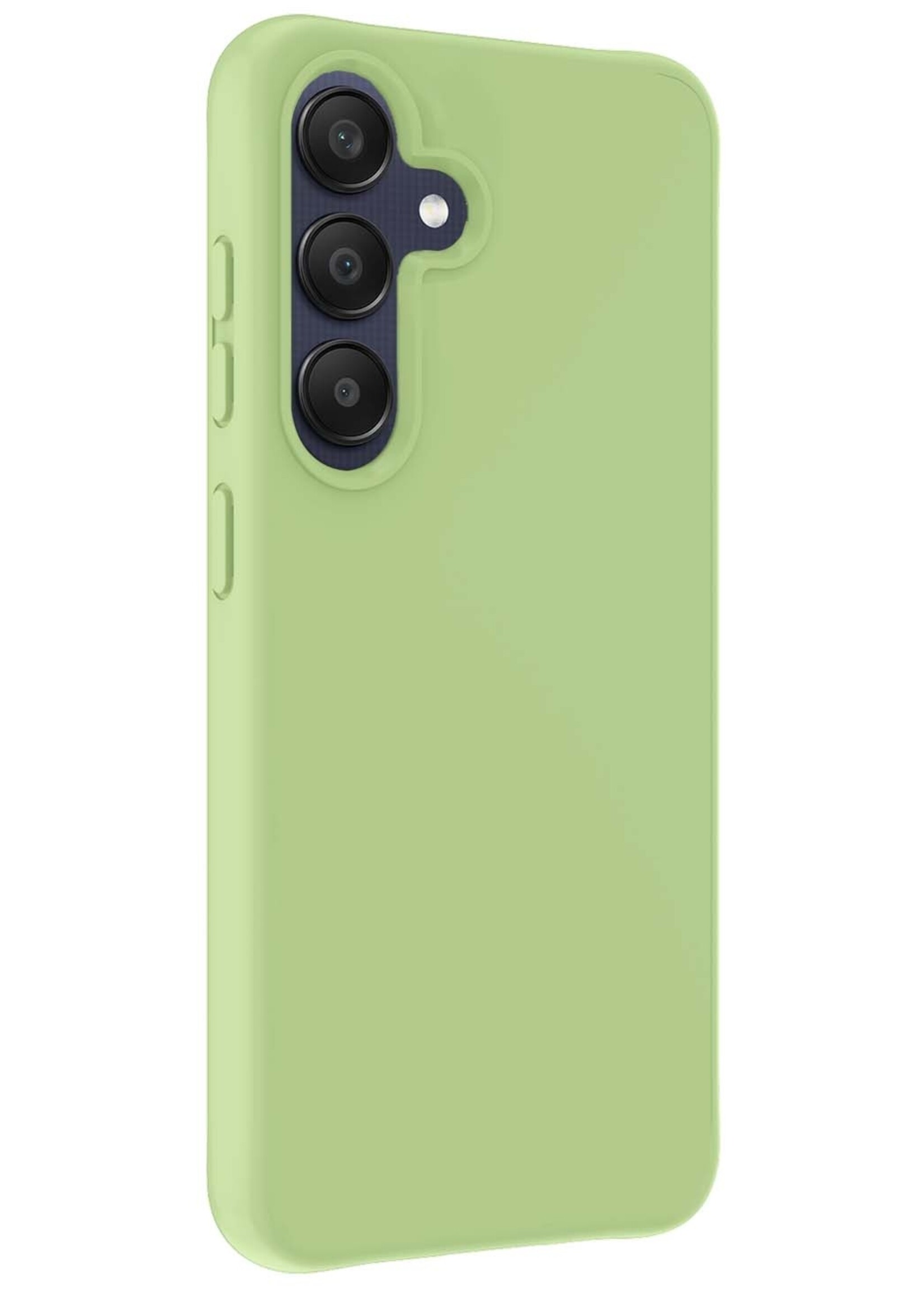 BTH Hoesje Geschikt voor Samsung A25 Hoesje Siliconen Case Hoes Met Screenprotector - Hoes Geschikt voor Samsung Galaxy A25 Hoes Cover Case - Groen