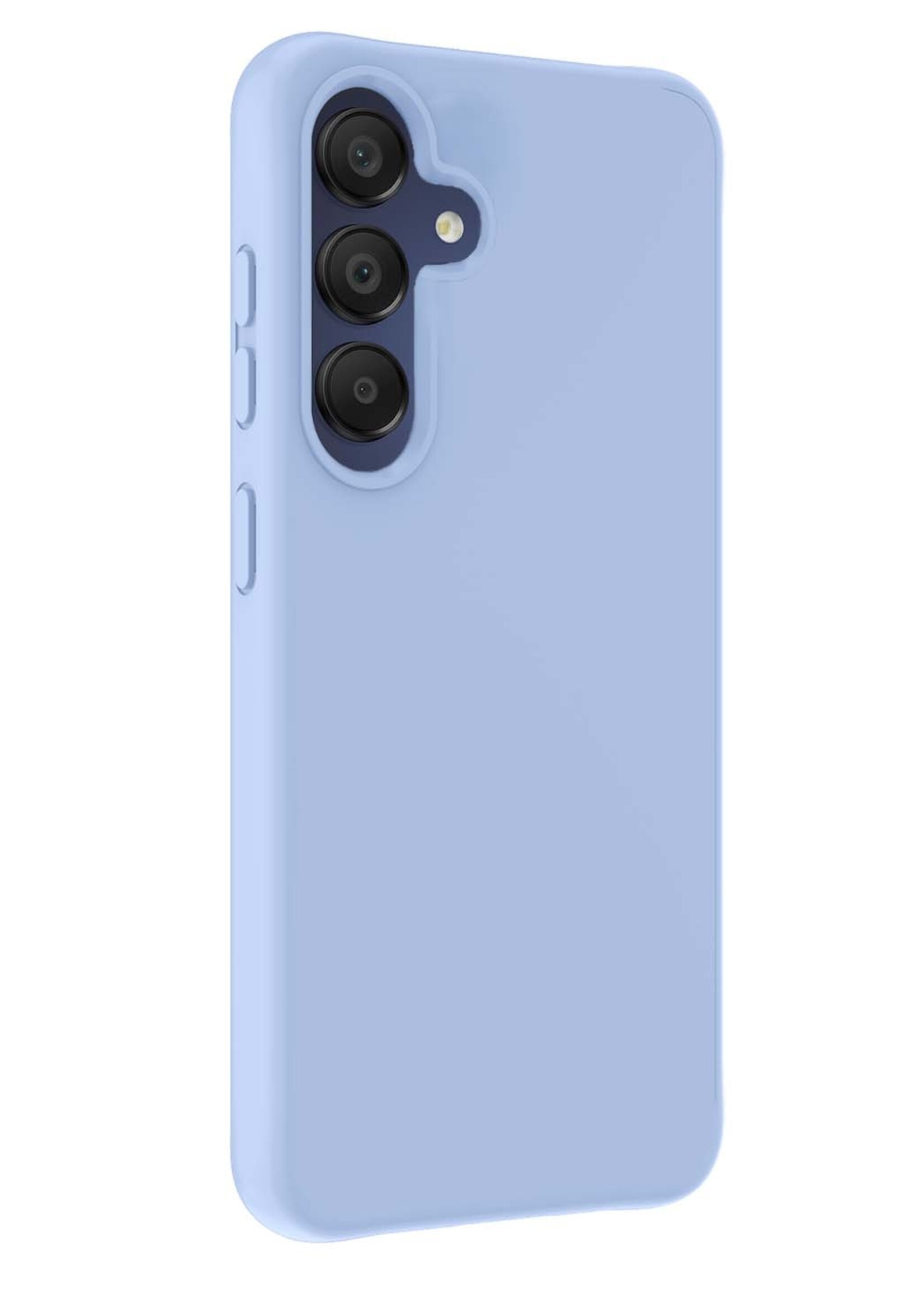 BTH Hoesje Geschikt voor Samsung A15 Hoesje Siliconen Case Hoes - Hoes Geschikt voor Samsung Galaxy A15 Hoes Cover Case - Lichtblauw