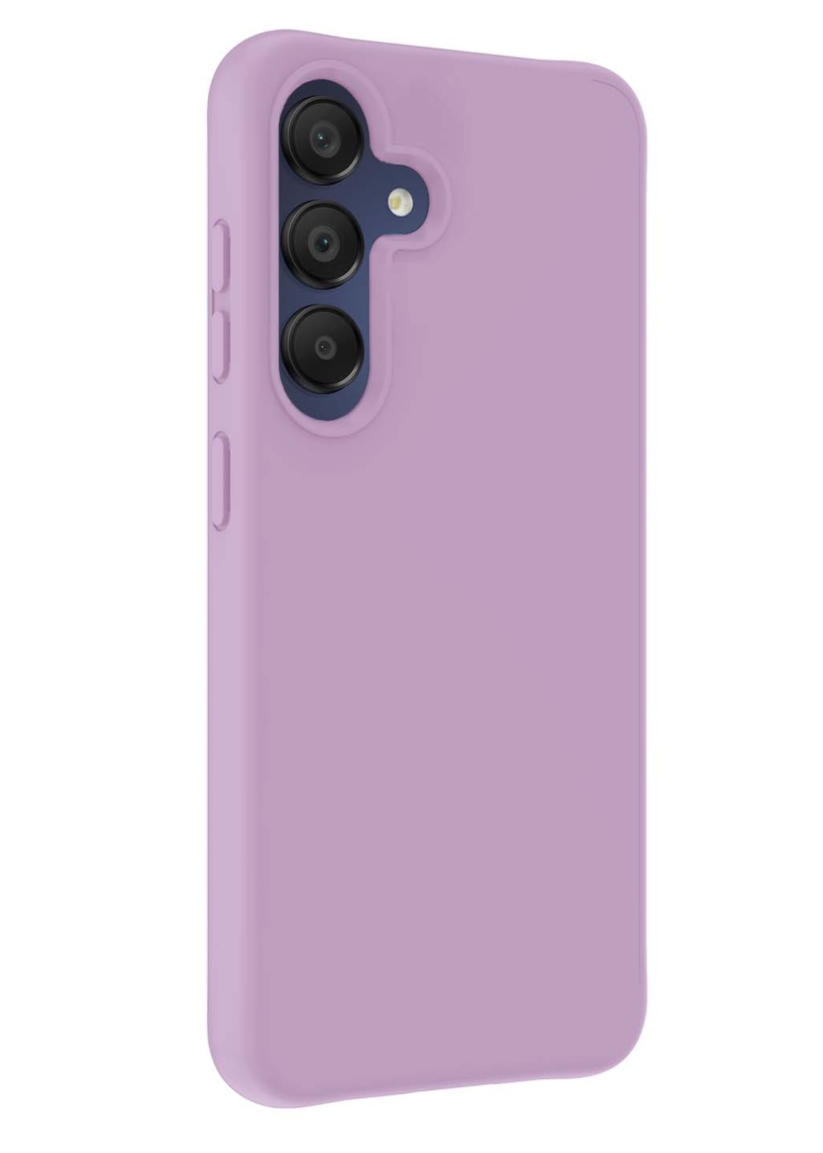 BTH Hoesje Geschikt voor Samsung A15 Hoesje Siliconen Case Hoes - Hoes Geschikt voor Samsung Galaxy A15 Hoes Cover Case - Lila