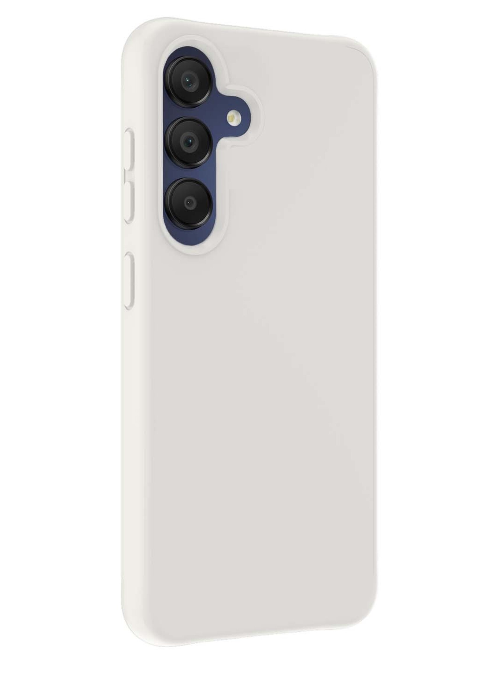 BTH Hoesje Geschikt voor Samsung A15 Hoesje Siliconen Case Hoes - Hoes Geschikt voor Samsung Galaxy A15 Hoes Cover Case - Wit