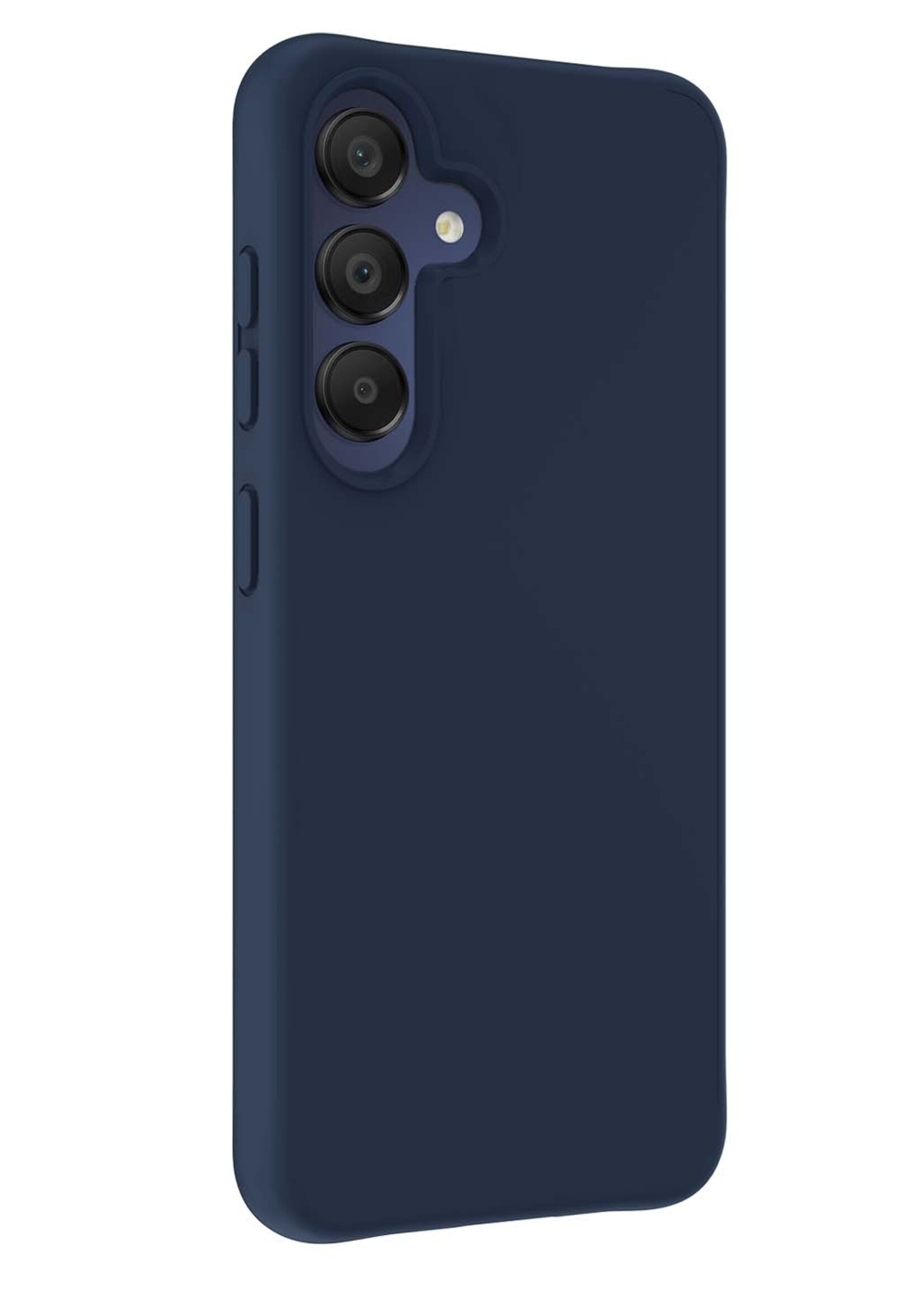BTH Hoesje Geschikt voor Samsung A15 Hoesje Siliconen Case Hoes - Hoes Geschikt voor Samsung Galaxy A15 Hoes Cover Case - Donkerblauw - 2 PACK