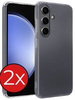 BTH BTH Samsung Galaxy S23 FE Hoesje Siliconen - Transparant - 2 PACK
