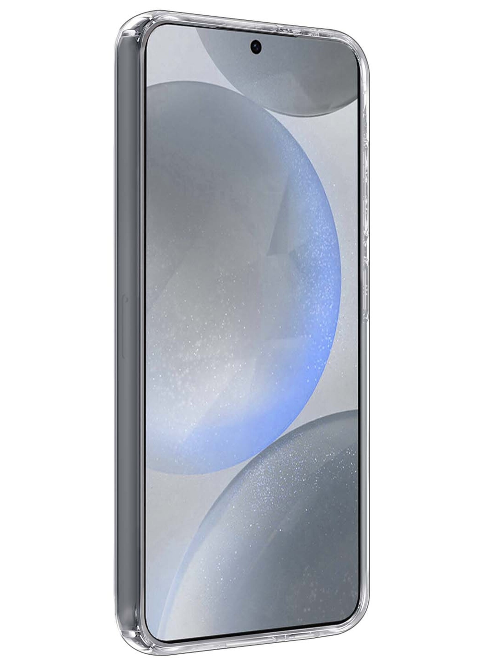 BTH Hoesje Geschikt voor Samsung S24 Hoesje Siliconen Case Hoes Met 2x Screenprotector - Hoes Geschikt voor Samsung Galaxy S24 Hoes Cover Case - Transparant
