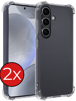 BTH BTH Samsung Galaxy S24 Plus Hoesje Shockproof - Transparant - 2 PACK