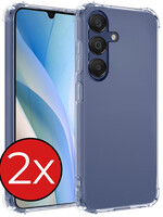 BTH BTH Samsung Galaxy A15 Hoesje Shockproof - Transparant - 2 PACK