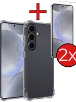 BTH BTH Samsung Galaxy S24 Hoesje Shockproof Met 2x Screenprotector