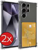 BTH BTH Samsung Galaxy S24 Ultra Hoesje Pashouder - 2 PACK