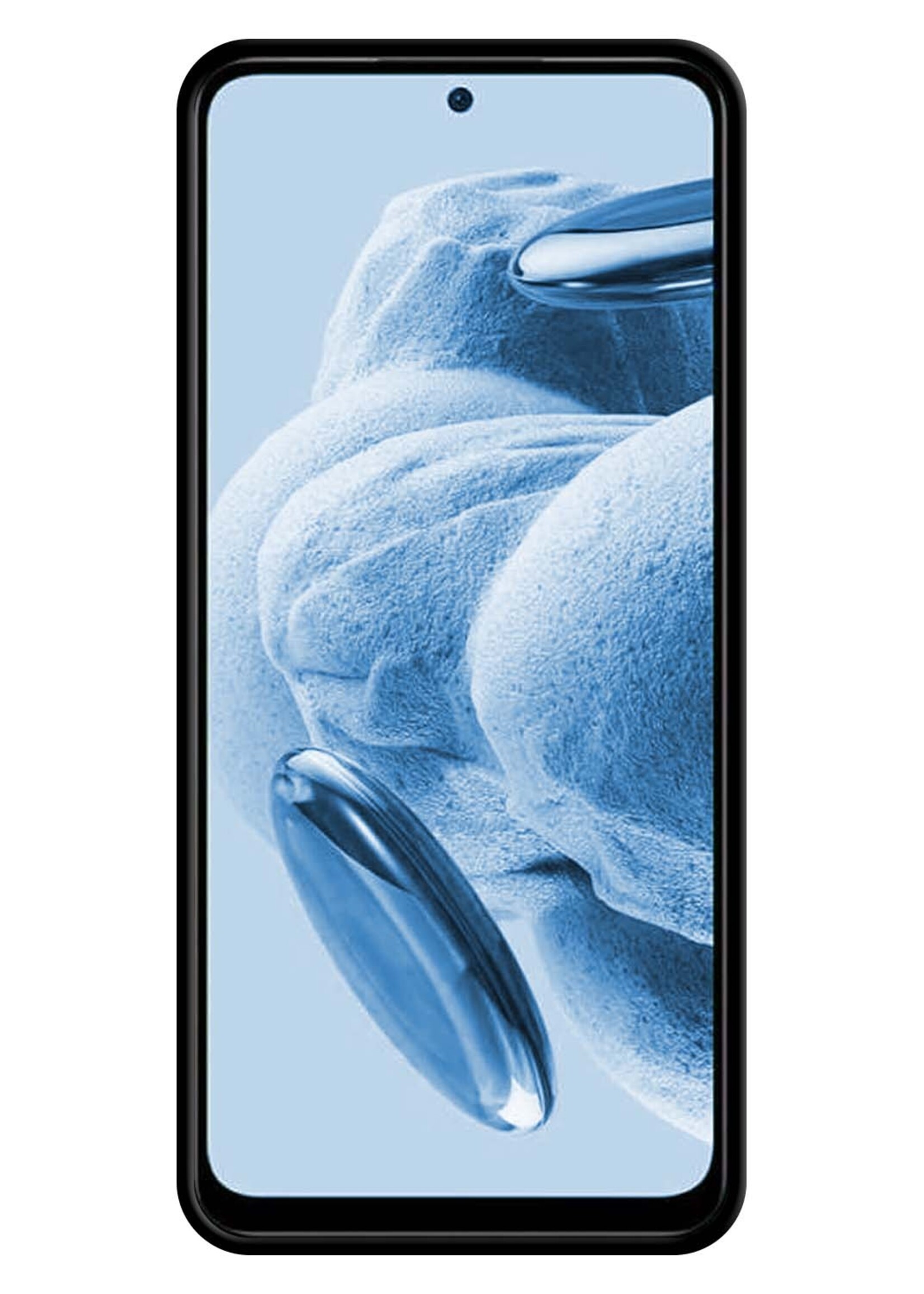 BTH Hoesje Geschikt voor Xiaomi Redmi Note 12 4G Hoesje Siliconen Case Hoes Met Screenprotector - Hoes Geschikt voor Xiaomi Redmi Note 12 4G Hoes Cover Case - Zwart