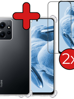 BTH BTH Xiaomi Redmi Note 12 4G Hoesje Shockproof Met 2x Screenprotector