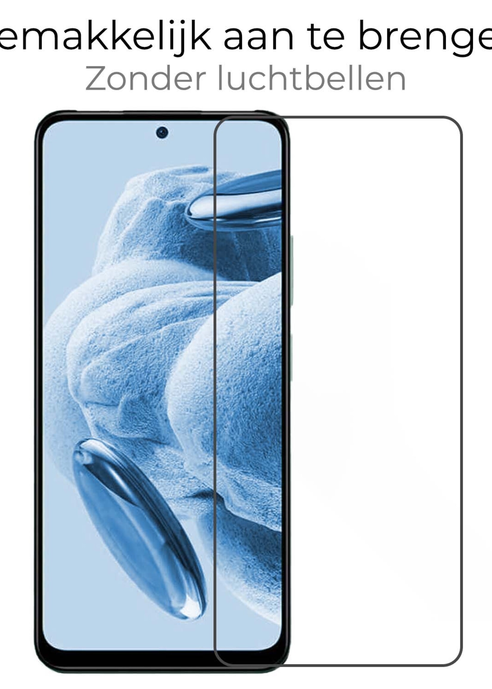 BTH Hoesje Geschikt voor Xiaomi Redmi Note 12 4G Hoesje Siliconen Shock Proof Case Hoes Met 2x Screenprotector - Hoes Geschikt voor Xiaomi Redmi Note 12 4G Hoes Cover Case Shockproof - Transparant