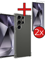 BTH BTH Samsung Galaxy S24 Ultra Hoesje Shockproof Met 2x Screenprotector