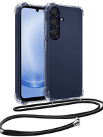 BTH BTH Samsung Galaxy A25 Hoesje Transparant Shockproof Met Zwart Koord