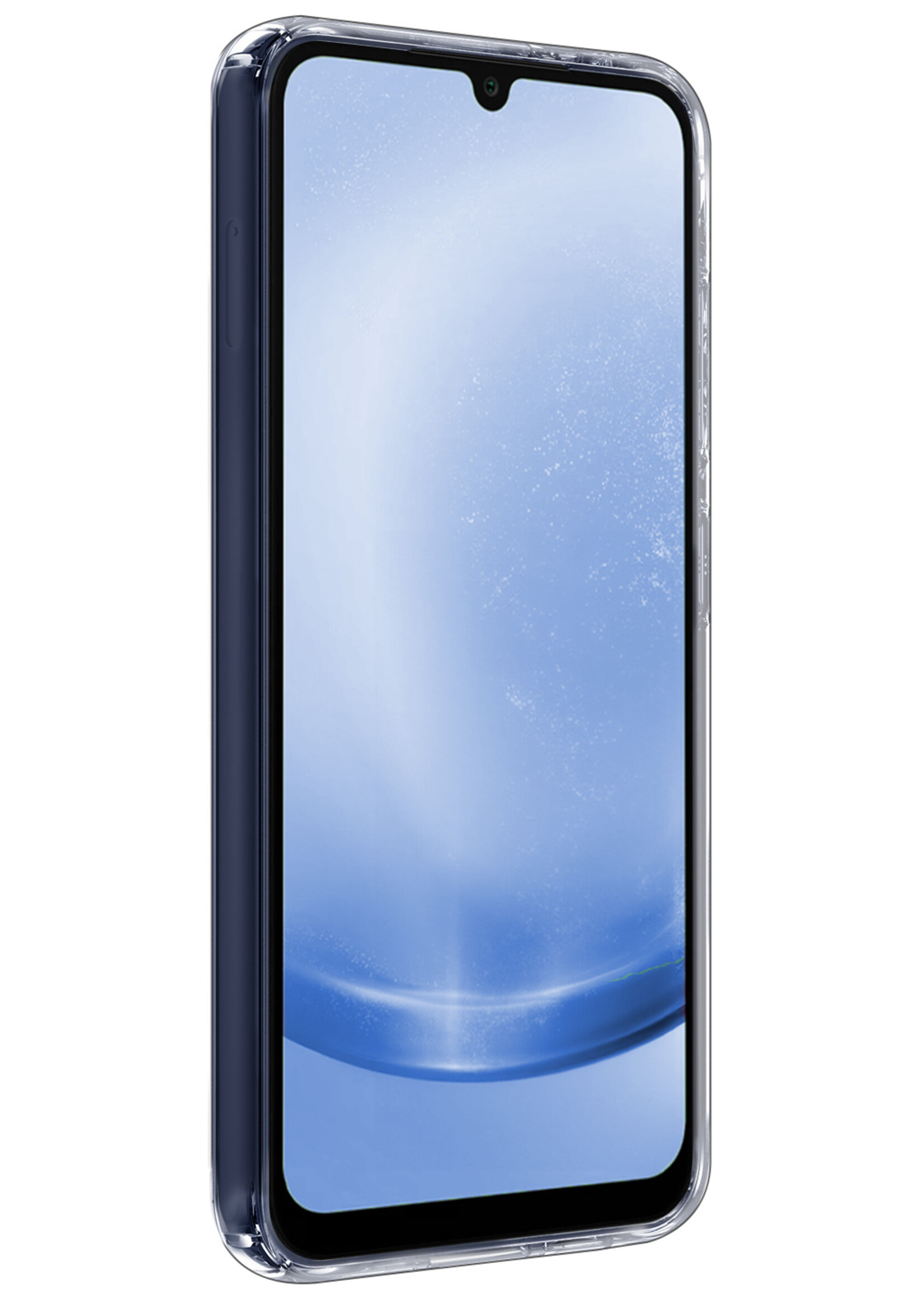 BTH Hoesje Geschikt voor Samsung A25 Hoesje Siliconen Case Hoes Met 2x Screenprotector - Hoes Geschikt voor Samsung Galaxy A25 Hoes Cover Case - Transparant