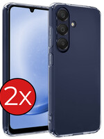 BTH BTH Samsung Galaxy A25 Hoesje Siliconen - Transparant - 2 PACK