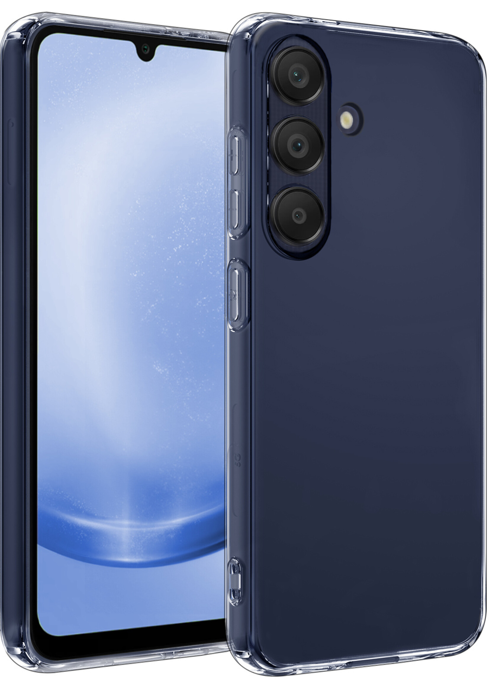 BTH Hoesje Geschikt voor Samsung A25 Hoesje Siliconen Case Hoes - Hoes Geschikt voor Samsung Galaxy A25 Hoes Cover Case - Transparant