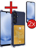 BTH BTH Samsung Galaxy A25 Hoesje Pashouder Met 2x Screenprotector