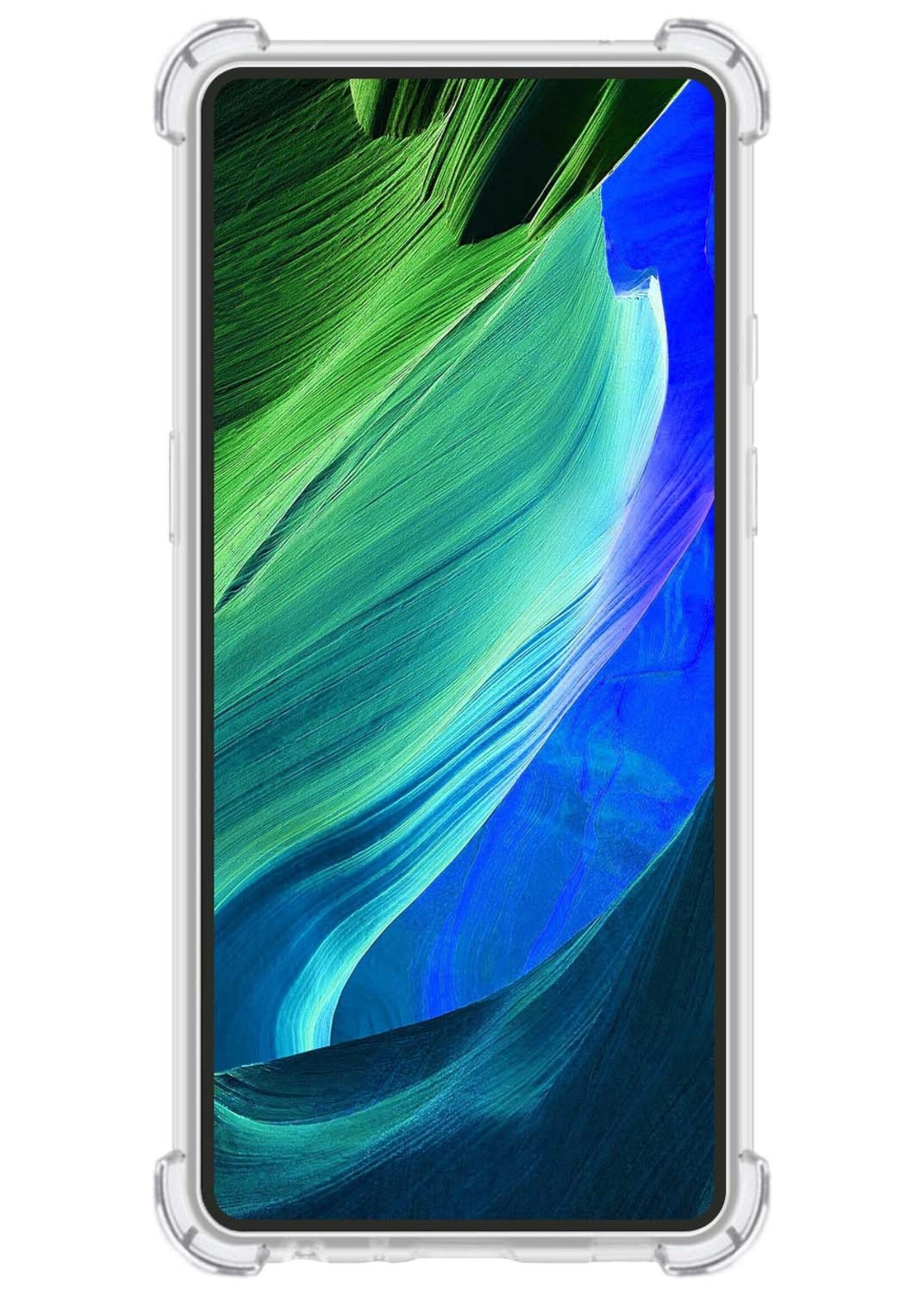 BTH Hoesje Geschikt voor Xiaomi Redmi Note 12 Pro+ Hoesje Siliconen Shock Proof Case Hoes Met Screenprotector - Hoes Geschikt voor Xiaomi Redmi Note 12 Pro+ Hoes Cover Case Shockproof - Transparant