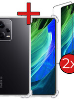 BTH BTH Xiaomi Redmi Note 12 Pro+ Hoesje Shockproof Met 2x Screenprotector