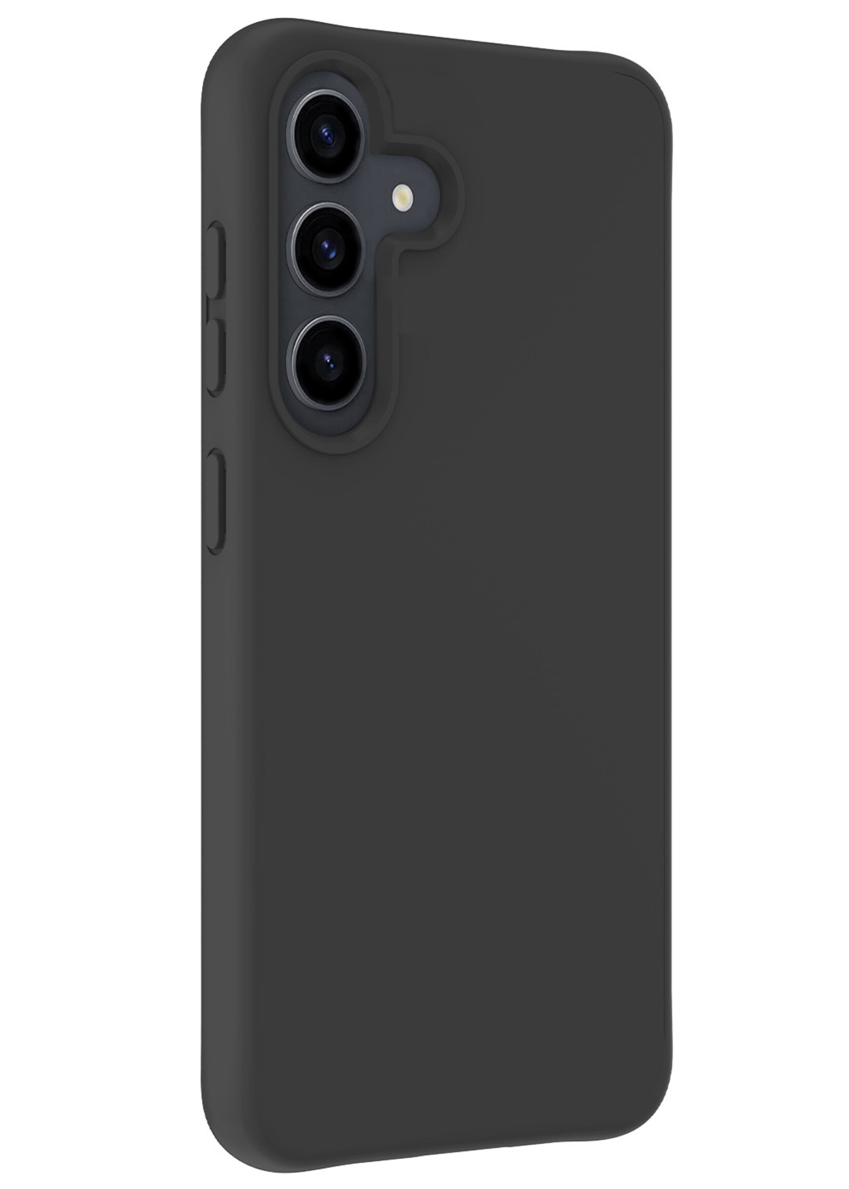 BTH Hoesje Geschikt voor Samsung S24 Plus Hoesje Siliconen Case Hoes Met 2x Screenprotector - Hoes Geschikt voor Samsung Galaxy S24 Plus Hoes Cover Case - Zwart