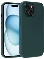 BTH BTH iPhone 15 Plus Hoesje Siliconen - Donkergroen