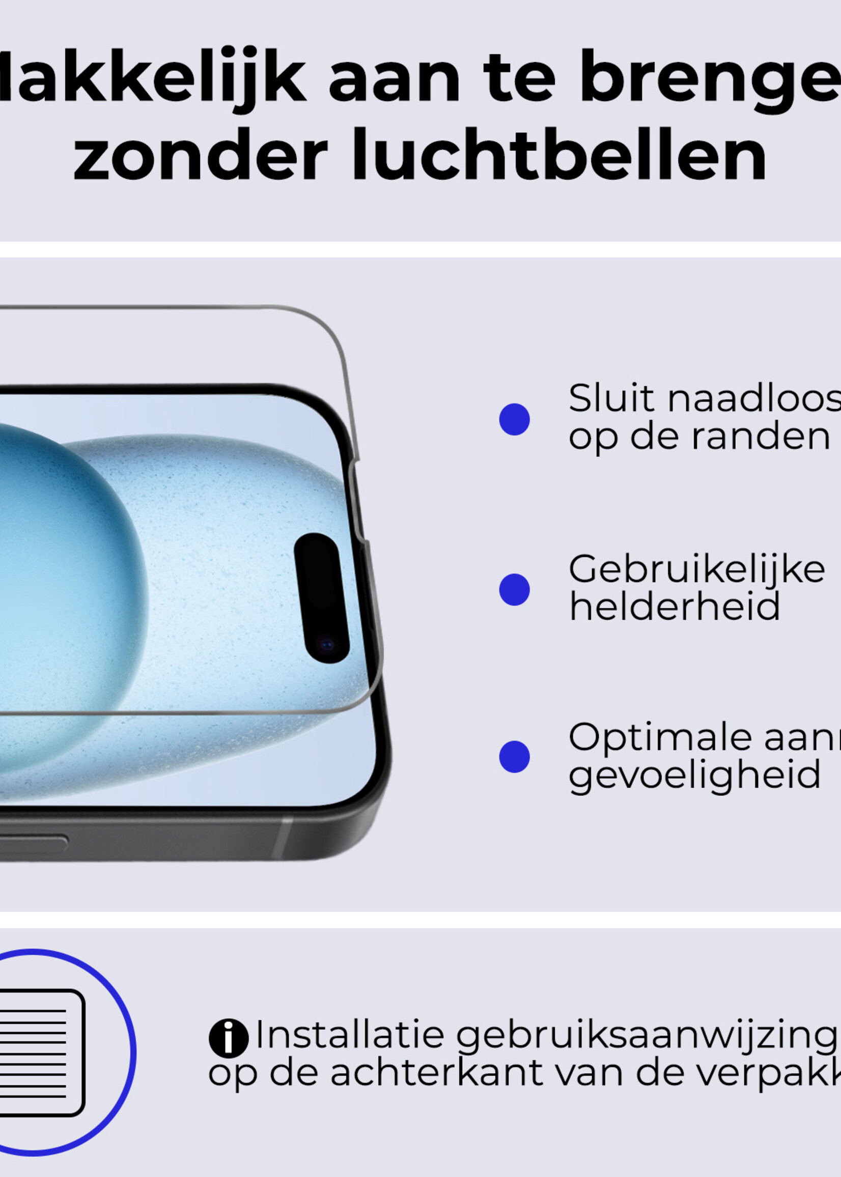 BTH Hoesje Geschikt voor iPhone 15 Pro Hoesje Siliconen Case Hoes Met 2x Screenprotector - Hoes Geschikt voor iPhone 15 Pro Hoes Cover Case - Donkergroen