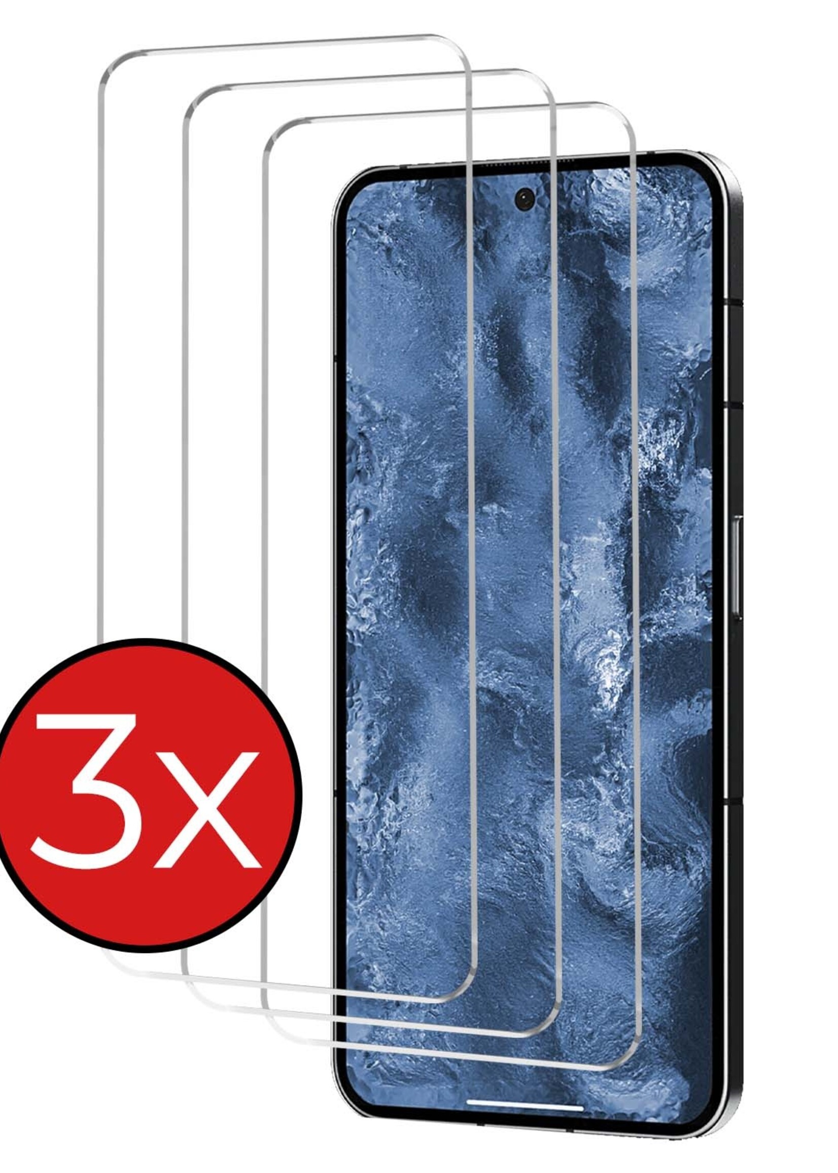 BTH Screenprotector Geschikt voor Nothing Phone (2) Screenprotector Glas Gehard Tempered Glass - Screenprotector Geschikt voor Nothing Phone (2) Screen Protector Screen Cover - 3 PACK