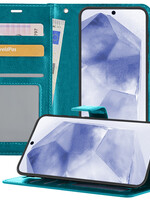 BTH BTH Samsung Galaxy A55 Hoesje Bookcase - Turquoise