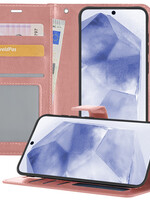 BTH BTH Samsung Galaxy A55 Hoesje Bookcase - Rose Goud