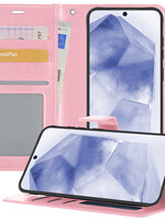 BTH BTH Samsung Galaxy A55 Hoesje Bookcase - Lichtroze