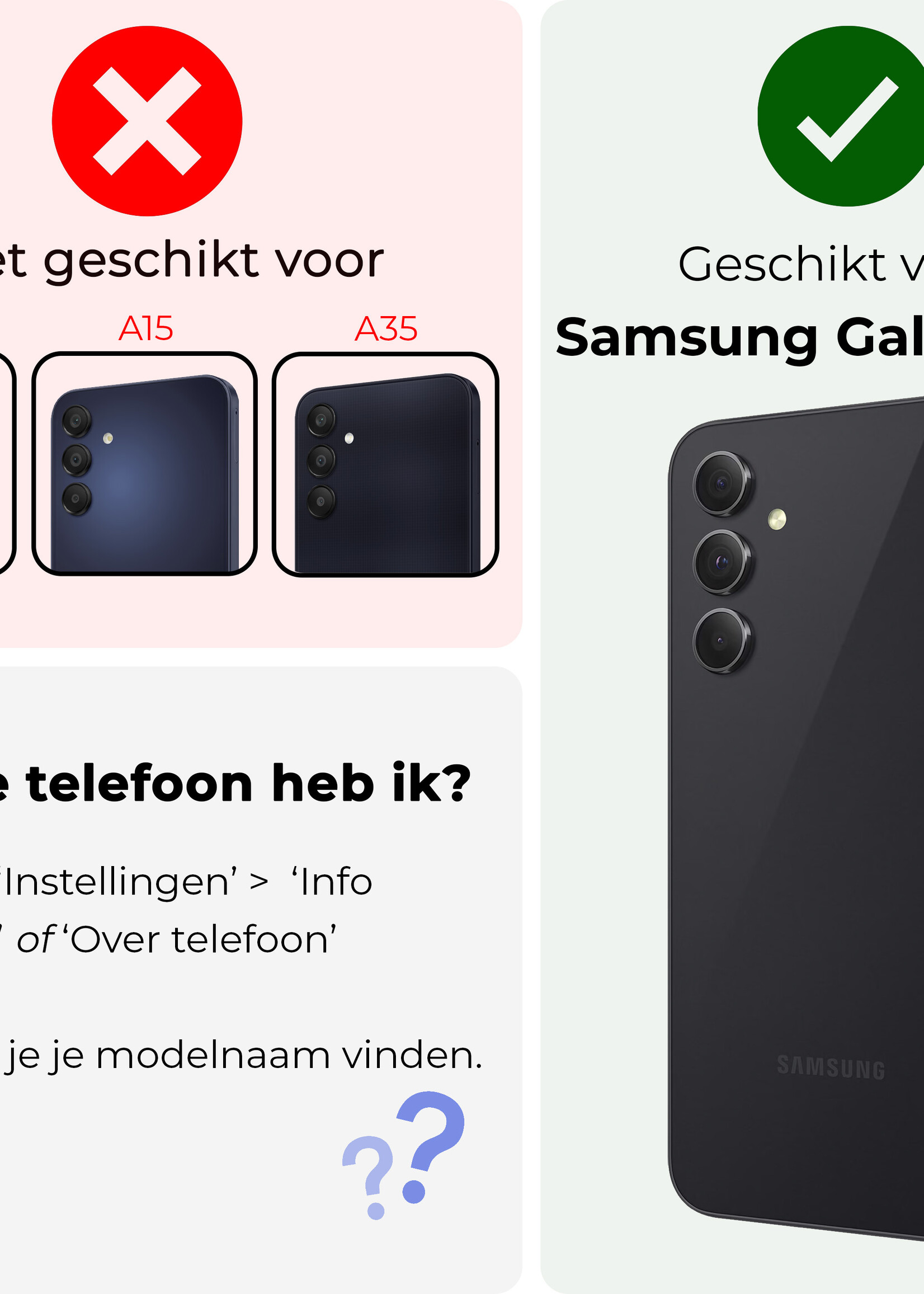 BTH Hoesje Geschikt voor Samsung A55 Hoesje Siliconen Case Hoes - Hoes Geschikt voor Samsung Galaxy A55 Hoes Cover Case - Transparant - 2 PACK
