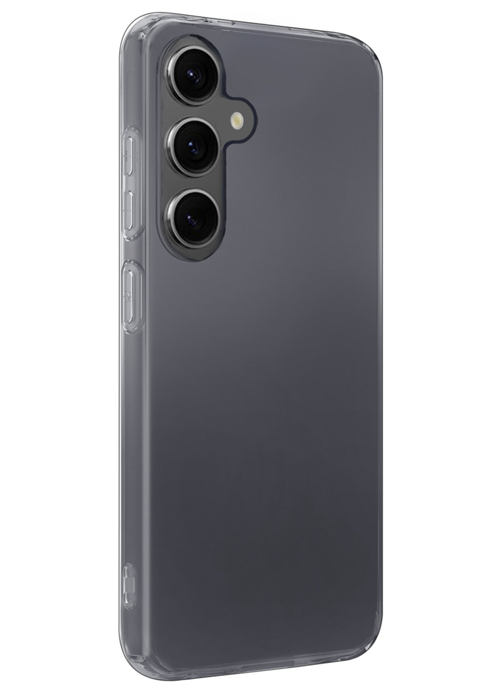 BTH Hoesje Geschikt voor Samsung A55 Hoesje Siliconen Case Hoes - Hoes Geschikt voor Samsung Galaxy A55 Hoes Cover Case - Transparant
