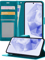 BTH BTH Samsung Galaxy A35 Hoesje Bookcase - Turquoise