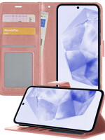BTH BTH Samsung Galaxy A35 Hoesje Bookcase - Rose Goud