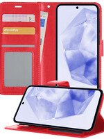 BTH BTH Samsung Galaxy A35 Hoesje Bookcase - Rood