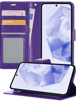 BTH BTH Samsung Galaxy A35 Hoesje Bookcase - Paars