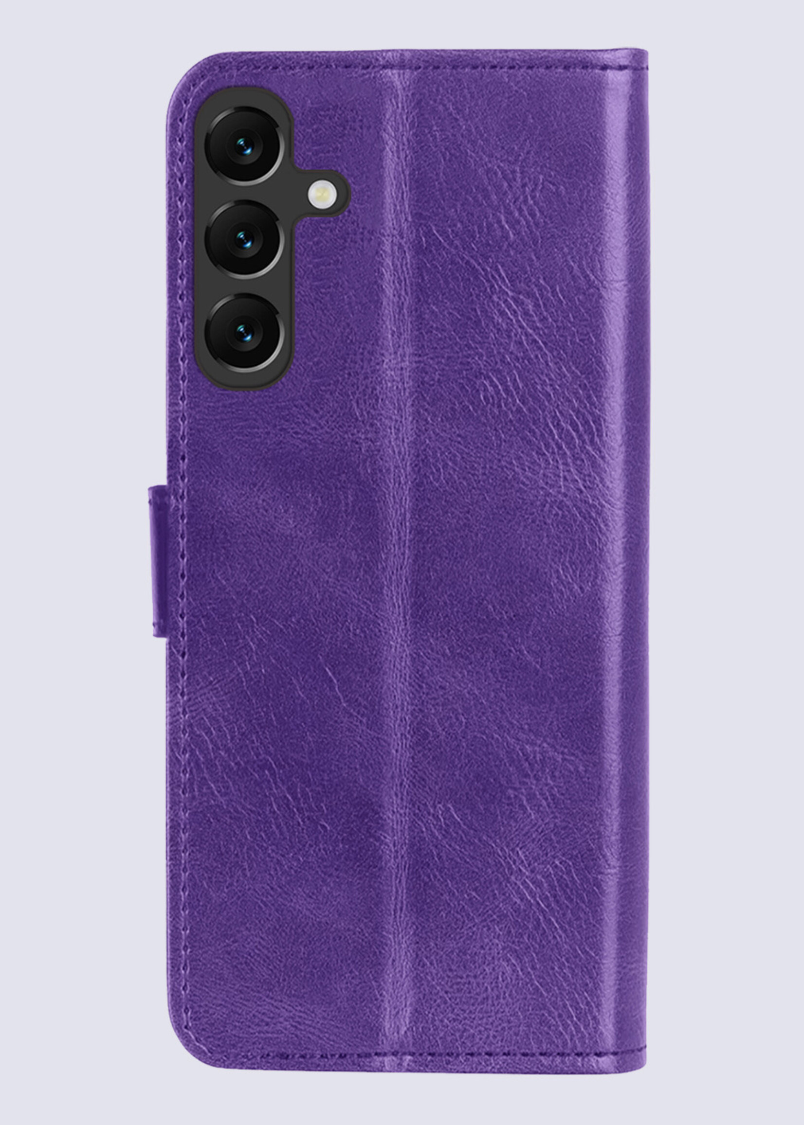 BTH Hoesje Geschikt voor Samsung A35 Hoesje Book Case Hoes Portemonnee Cover Walletcase - Hoes Geschikt voor Samsung Galaxy A35 5G Hoes Bookcase Hoesje - Paars