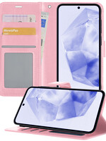 BTH BTH Samsung Galaxy A35 Hoesje Bookcase - Lichtroze
