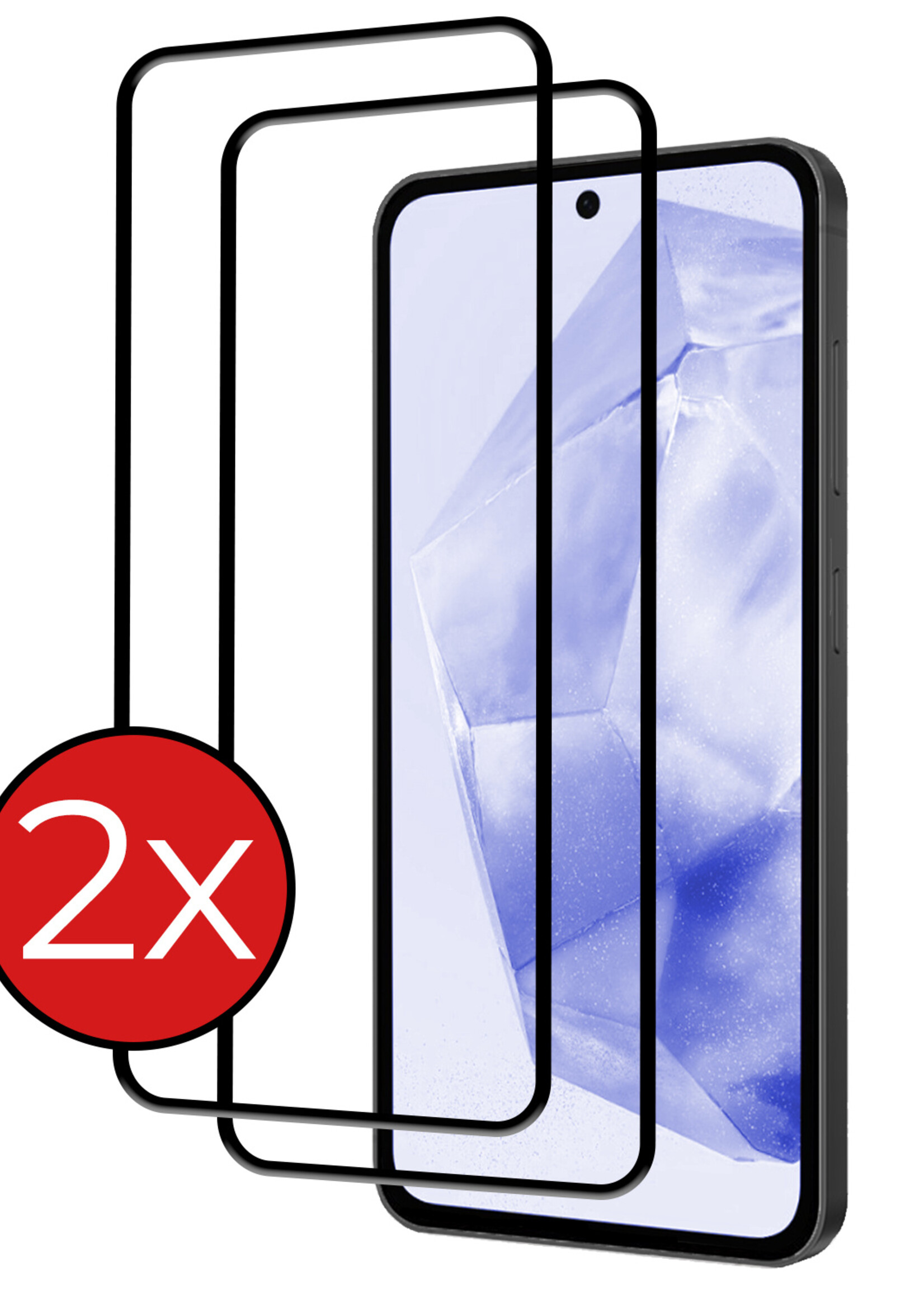 BTH Screenprotector Geschikt voor Samsung A35 Screenprotector Glas Gehard Tempered Glass Full Cover - Screenprotector Geschikt voor Samsung Galaxy A35 5G Screen Protector Screen Cover - 2 PACK