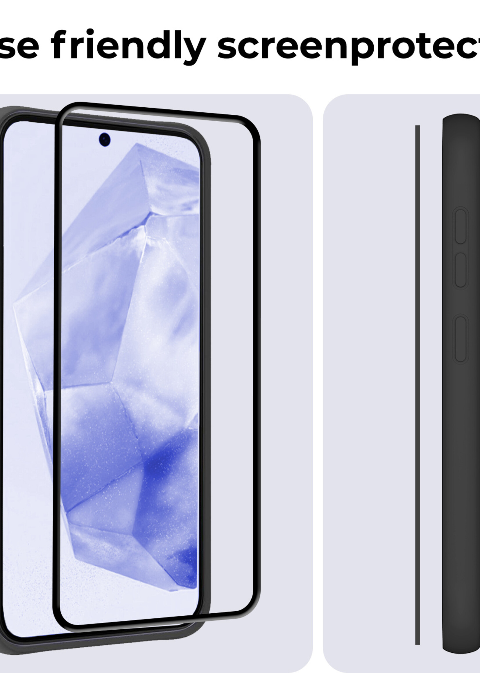BTH Screenprotector Geschikt voor Samsung A35 Screenprotector Glas Gehard Tempered Glass Full Cover - Screenprotector Geschikt voor Samsung Galaxy A35 5G Screen Protector Screen Cover - 2 PACK
