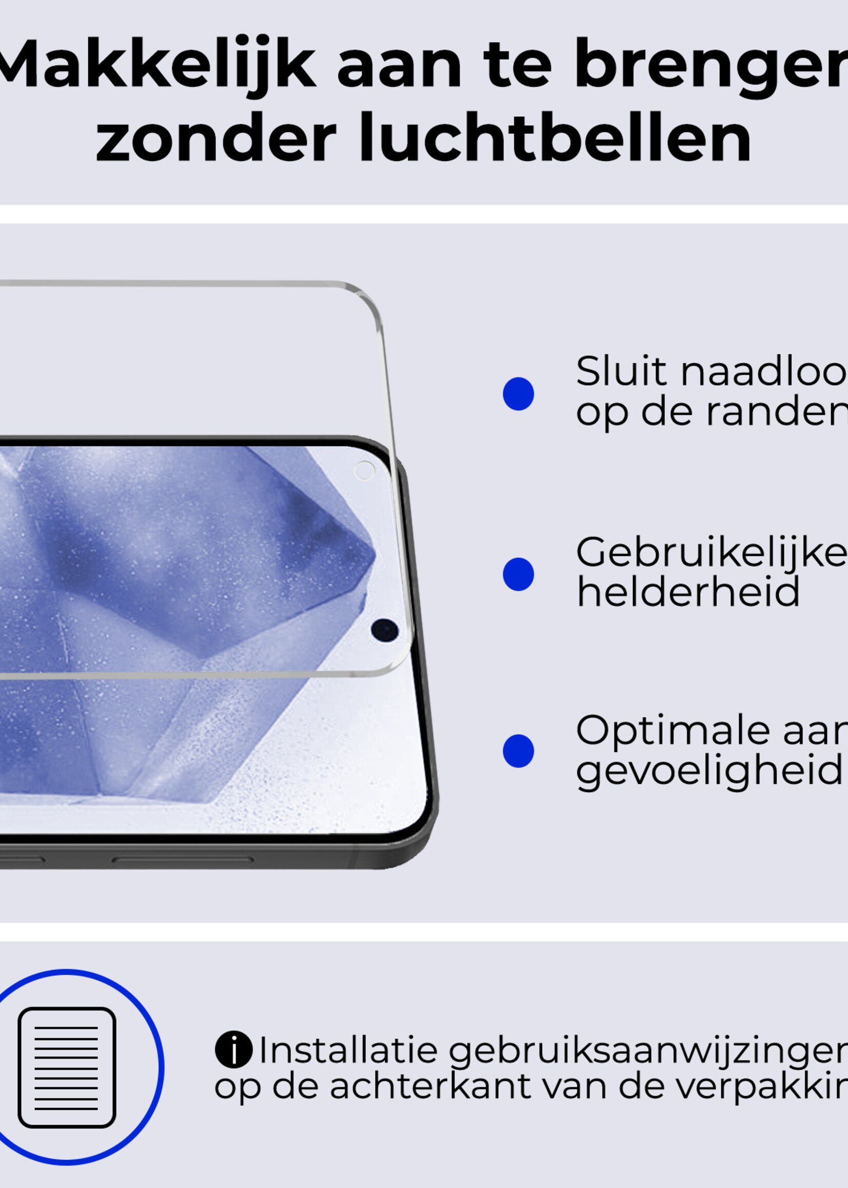 BTH Screenprotector Geschikt voor Samsung A55 Screenprotector Glas Gehard Tempered Glass - Screenprotector Geschikt voor Samsung Galaxy A55 Screen Protector Screen Cover