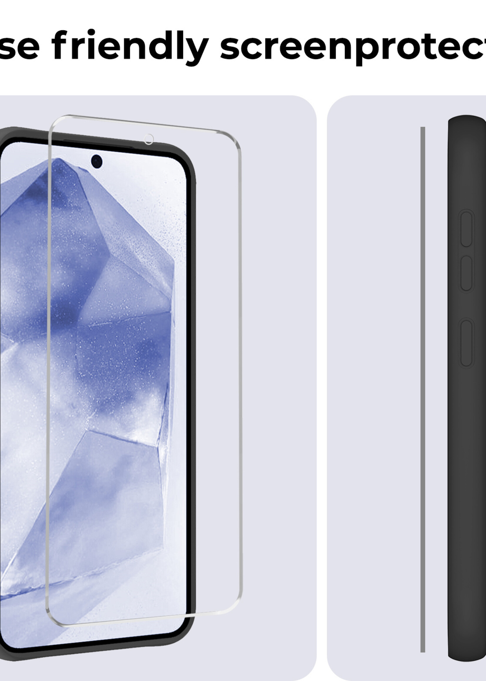 BTH Screenprotector Geschikt voor Samsung A55 Screenprotector Glas Gehard Tempered Glass - Screenprotector Geschikt voor Samsung Galaxy A55 Screen Protector Screen Cover