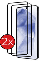 BTH BTH Samsung Galaxy A55 Screenprotector Glas Full Cover 2D - 2 PACK