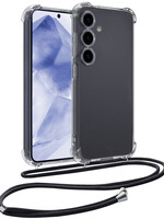 BTH BTH Samsung Galaxy A55 Hoesje Transparant Shockproof Met Zwart Koord